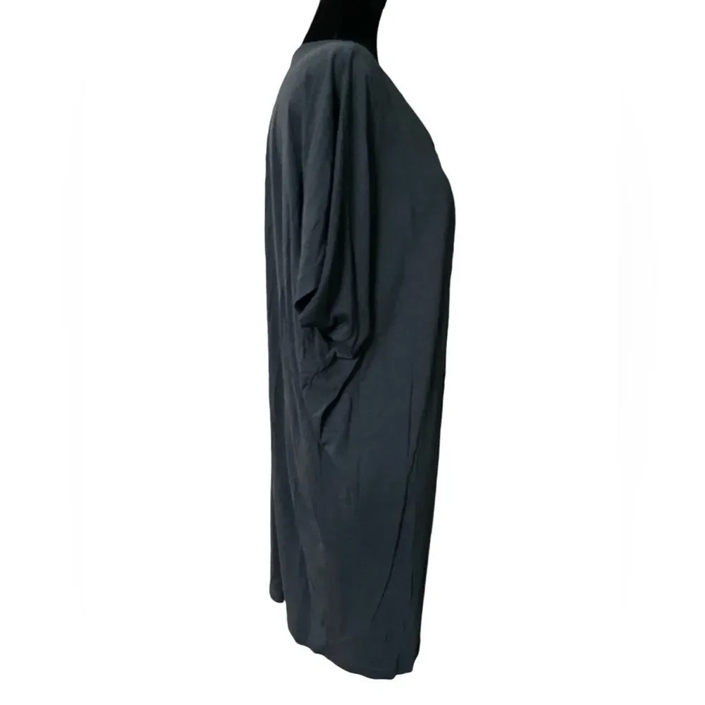 COS Navy Lagenlook Navy Mini Dress Size Small Oversized Jersey Stretch Lagenlook